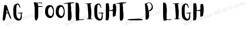 AG-Footlight_P Ligh字体转换